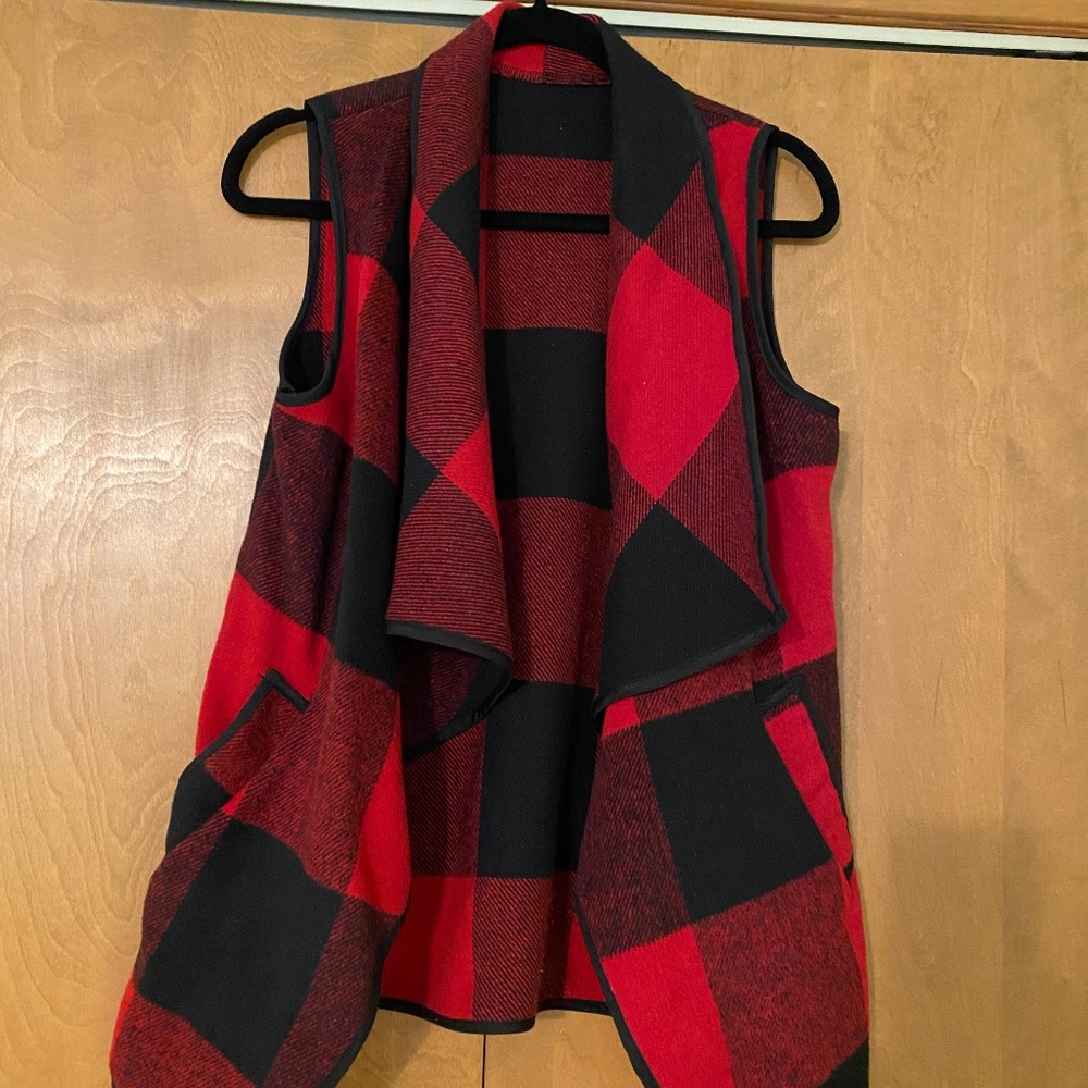 Women,s Plaid Vest